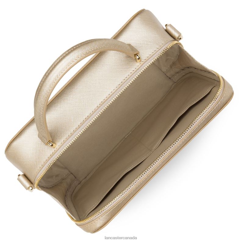 Women Handbag Saffiano Signature New 4J6H3443 Bag Champagne Lancaster Paris
