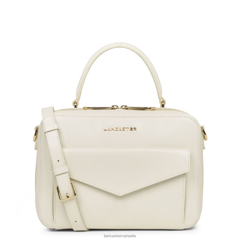 Women Handbag Saffiano Signature New 4J6H3447 Bag Ivoire Lancaster Paris