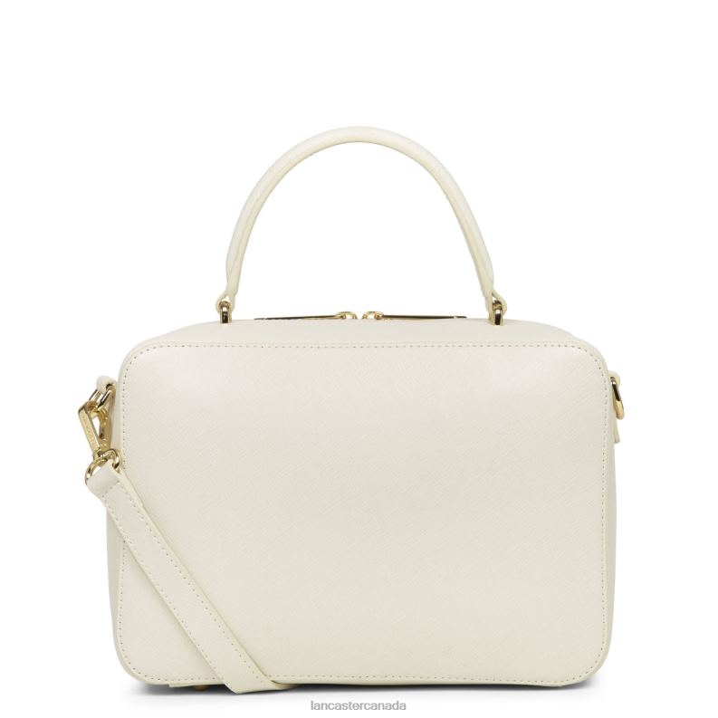 Women Handbag Saffiano Signature New 4J6H3447 Bag Ivoire Lancaster Paris