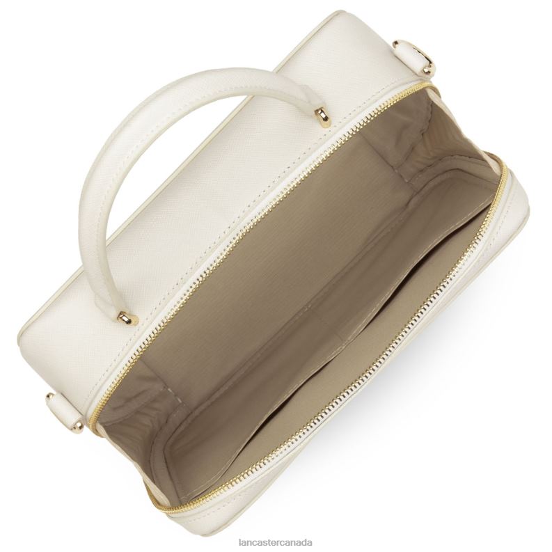 Women Handbag Saffiano Signature New 4J6H3447 Bag Ivoire Lancaster Paris