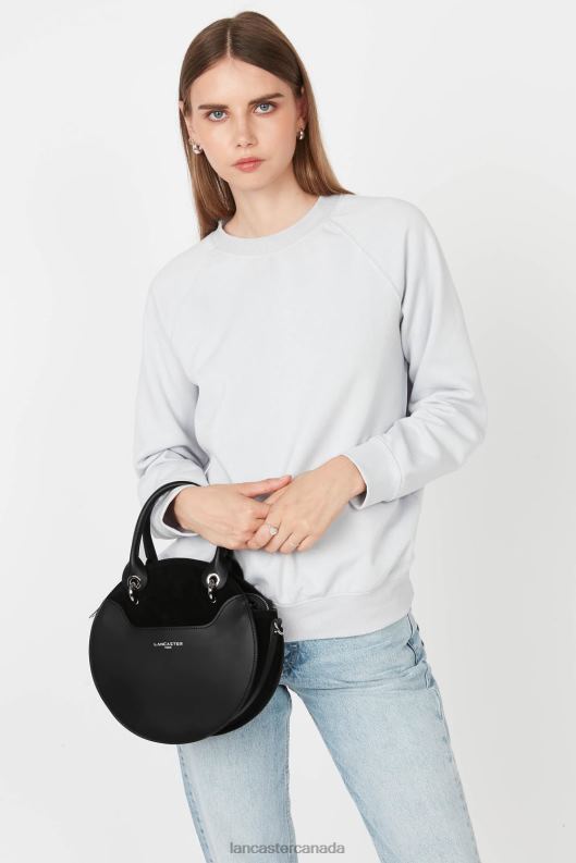 Women Handbag Smooth Lune 4J6H3507 Bag Noir Lancaster Paris