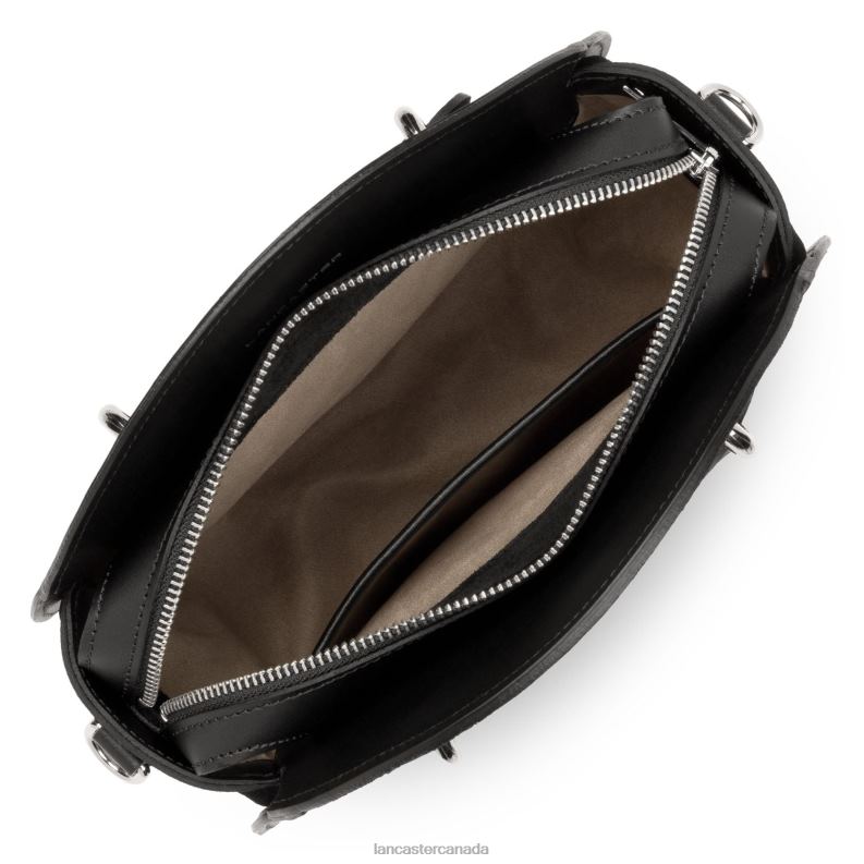 Women Handbag Smooth Lune 4J6H3507 Bag Noir Lancaster Paris
