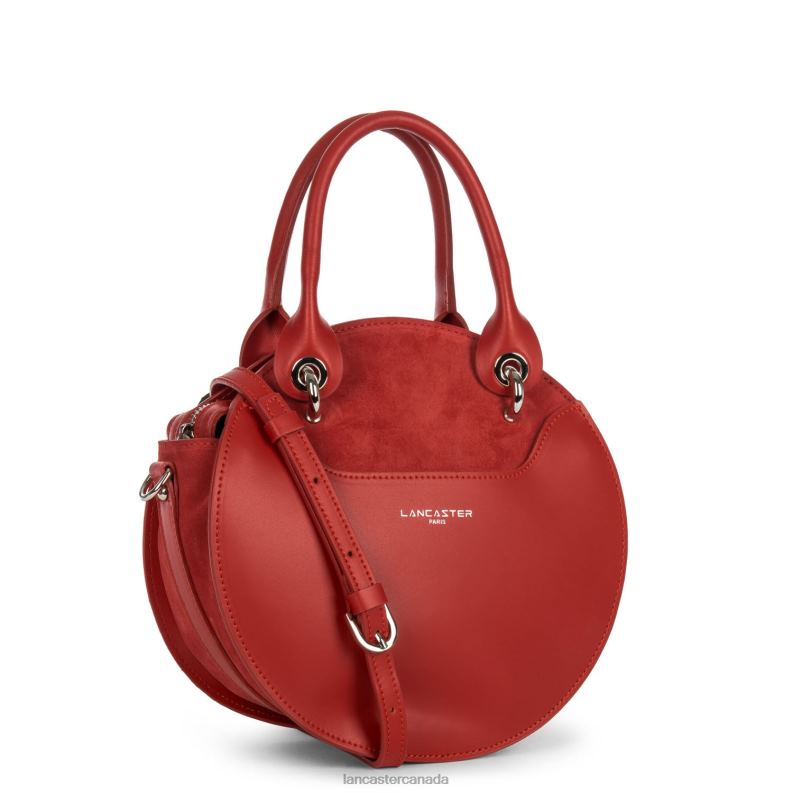 Women Handbag Smooth Lune 4J6H3510 Bag Rouge Lancaster Paris