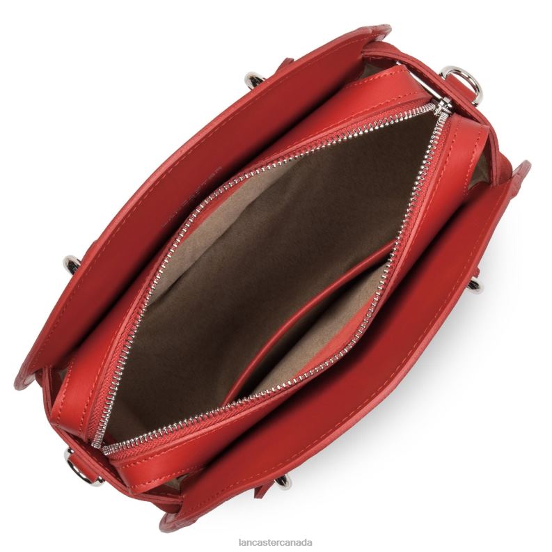 Women Handbag Smooth Lune 4J6H3510 Bag Rouge Lancaster Paris