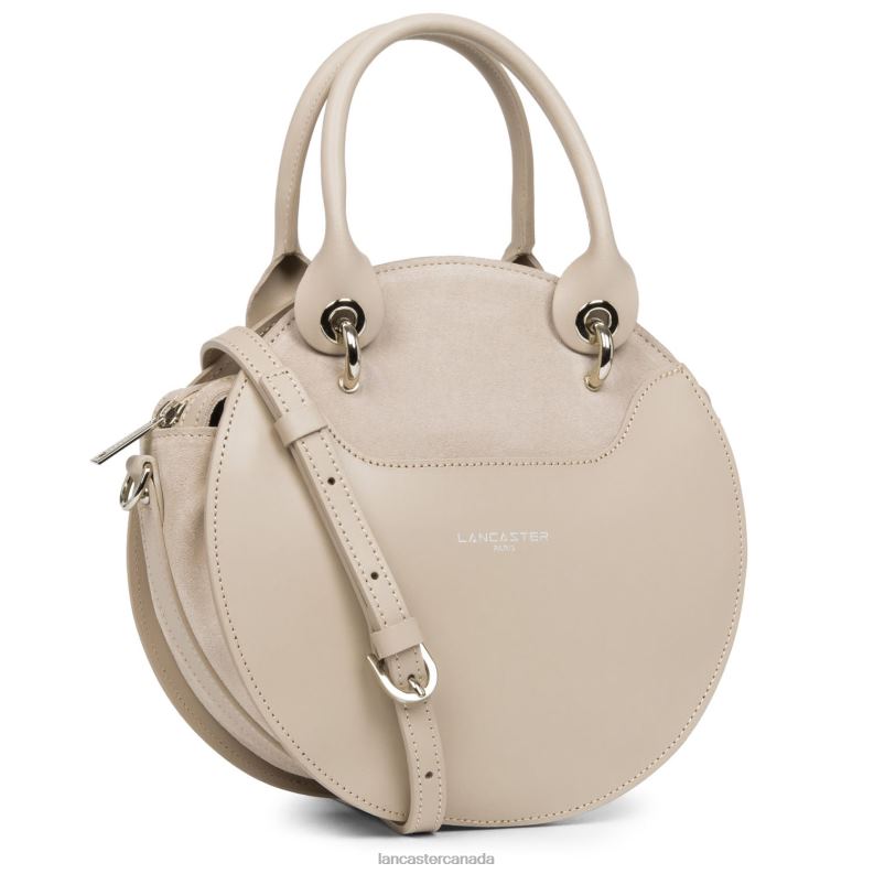 Women Handbag Smooth Lune 4J6H3511 Bag Galet Rose Lancaster Paris