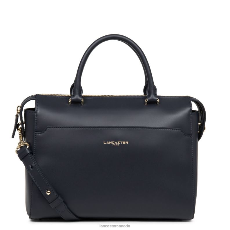 Women Handbag Smooth Or Lightweight 4J6H3078 Bag Bleu Fonce Lancaster Paris