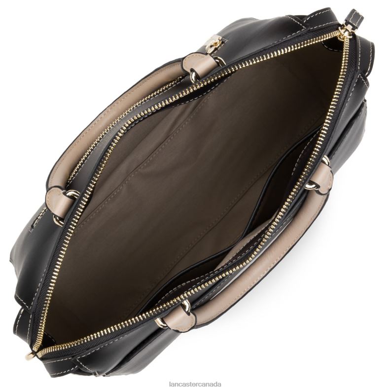Women Handbag Smooth Or Lightweight 4J6H3079 Bag Noir-Taupe-Nude Fonce Lancaster Paris