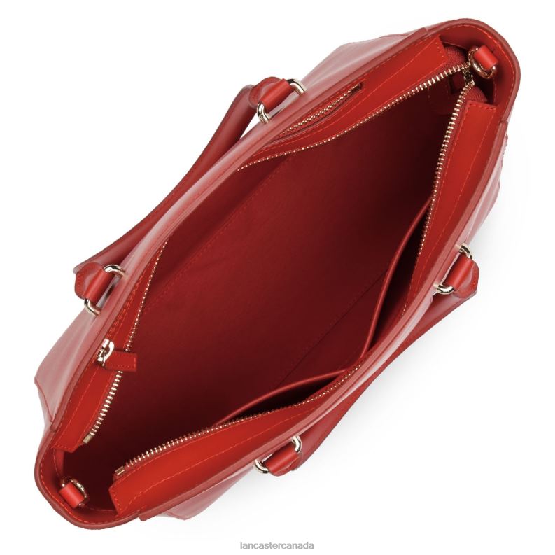 Women Handbag Smooth Or Lightweight 4J6H3083 Bag Rouge Lancaster Paris