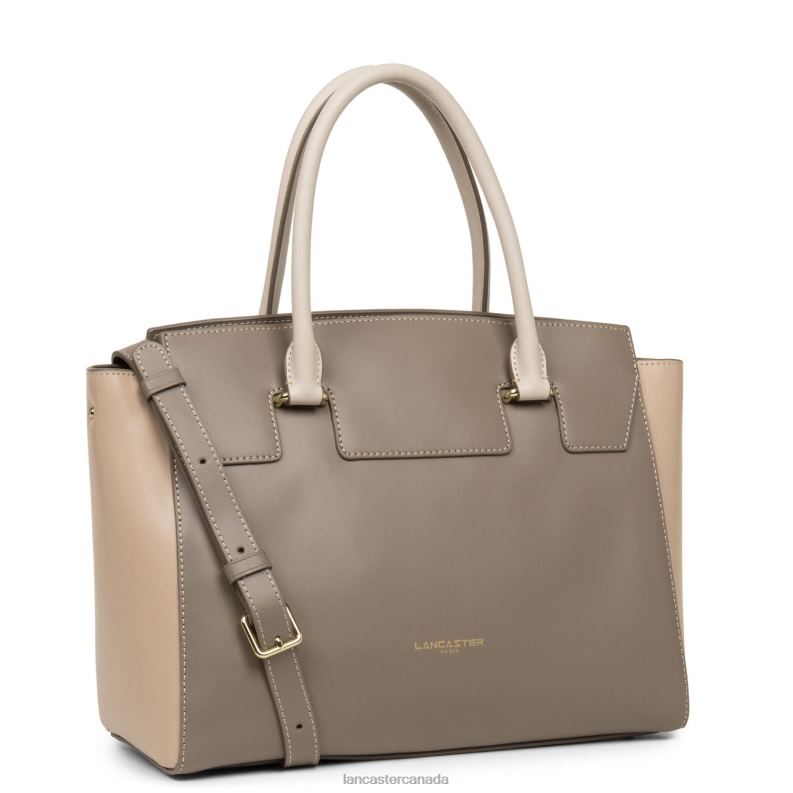 Women Handbag Smooth Or Lightweight 4J6H3089 Bag Taupe-Nude Fonce-Galet Rose Lancaster Paris
