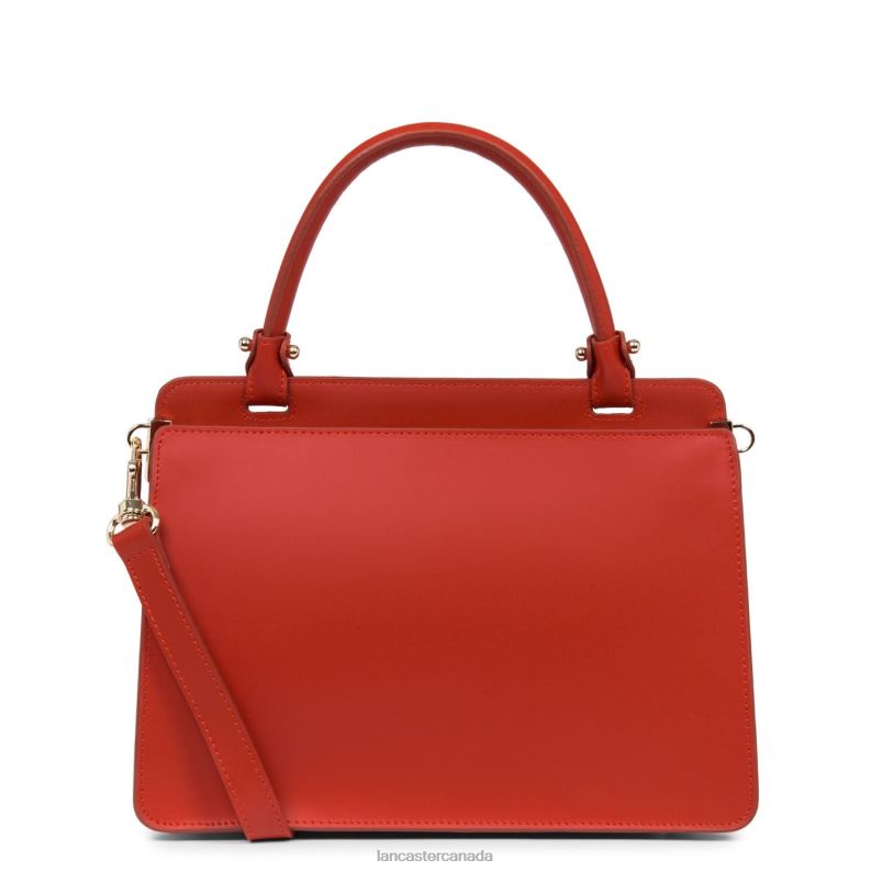 Women Handbag Smooth Or Lightweight 4J6H3708 Bag Rouge Lancaster Paris
