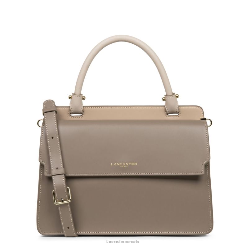 Women Handbag Smooth Or Lightweight 4J6H3714 Bag Taupe-Nude Fonce-Galet Rose Lancaster Paris