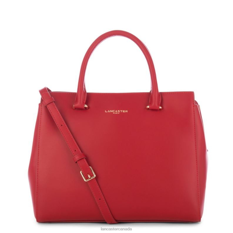 Women Handbag Smooth Or New 4J6H3094 Bag Rouge Lancaster Paris