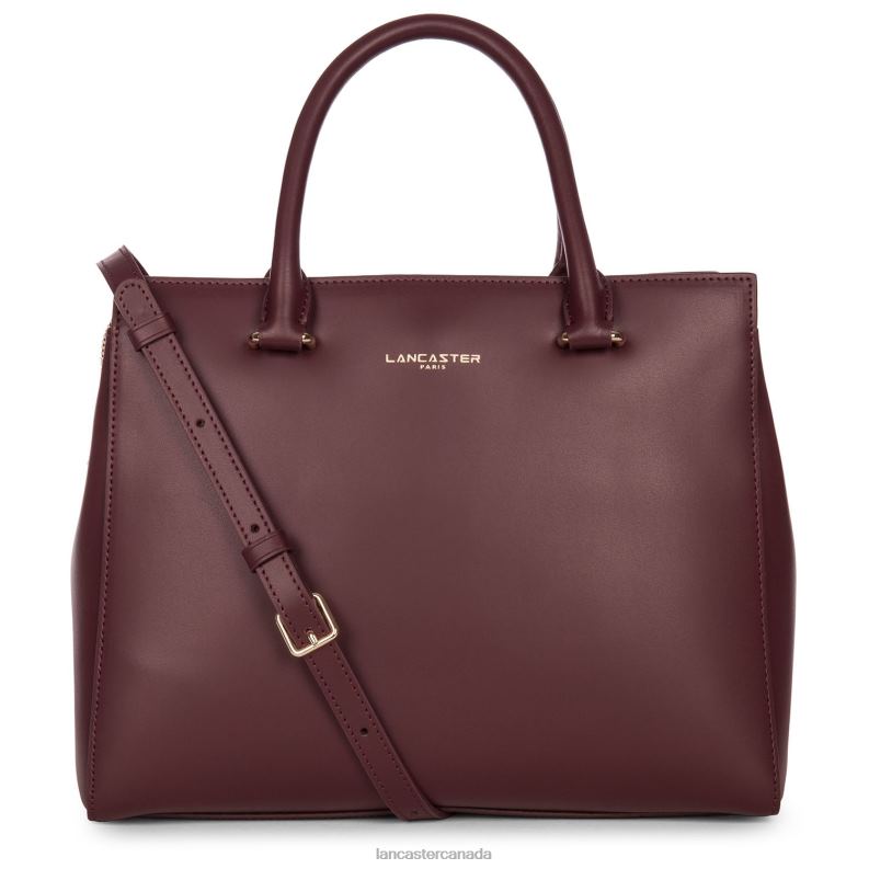 Women Handbag Smooth Or New 4J6H3095 Bag Bordeaux Lancaster Paris
