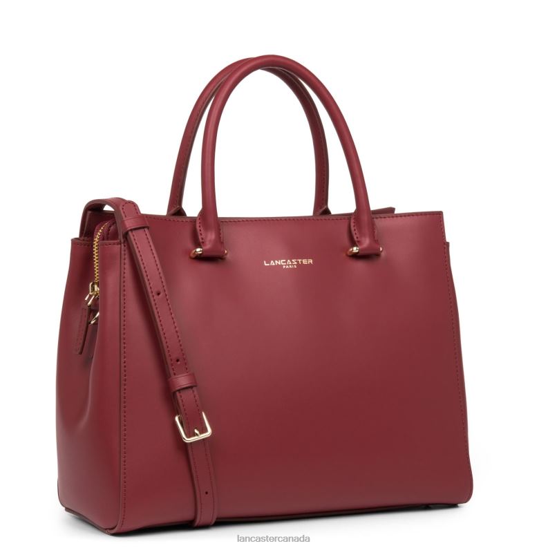 Women Handbag Smooth Or New 4J6H3098 Bag Betterave Lancaster Paris