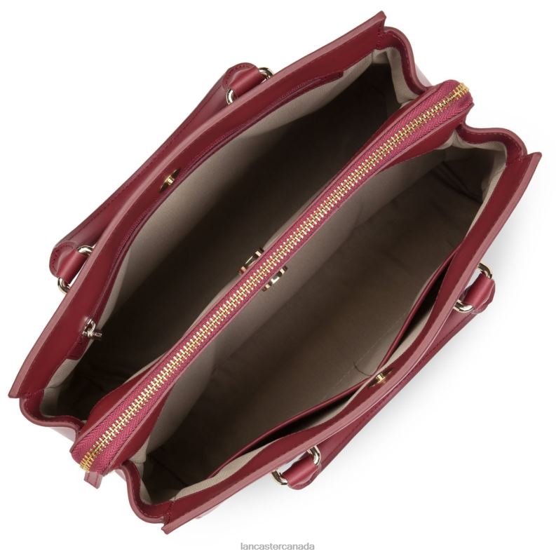 Women Handbag Smooth Or New 4J6H3098 Bag Betterave Lancaster Paris