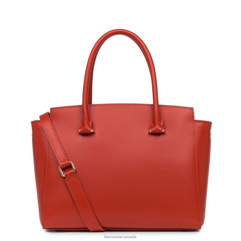 Women Handbag Smooth Or New 4J6H3537 Bag Rouge Lancaster Paris