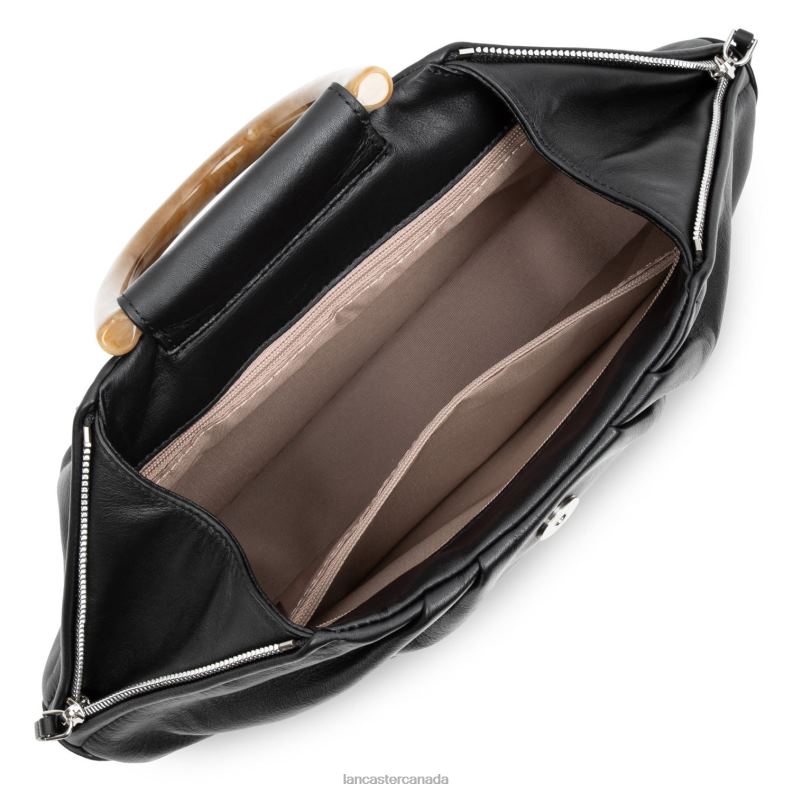 Women Handbag Soft Marble 4J6H3689 Bag Noir Lancaster Paris