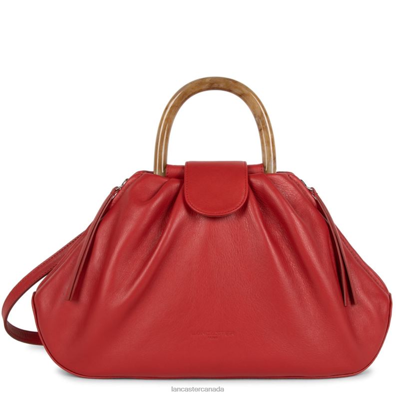 Women Handbag Soft Marble 4J6H3691 Bag Rouge Lancaster Paris
