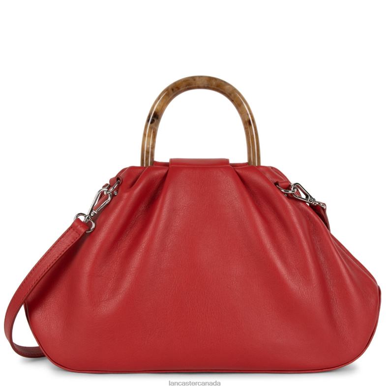 Women Handbag Soft Marble 4J6H3691 Bag Rouge Lancaster Paris
