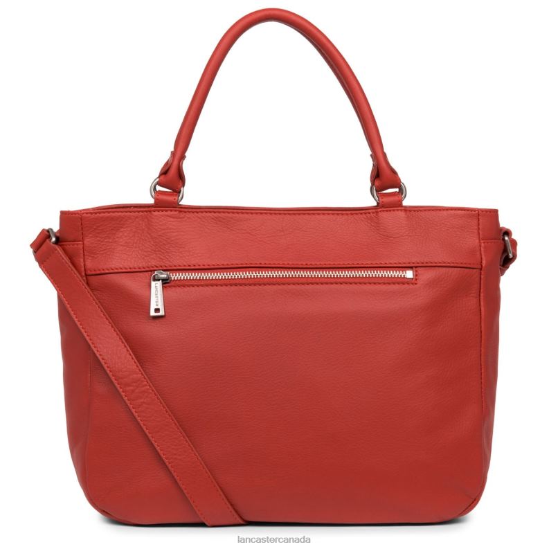 Women Handbag Soft Vintage 4J6H3387 Bag Rouge Lancaster Paris