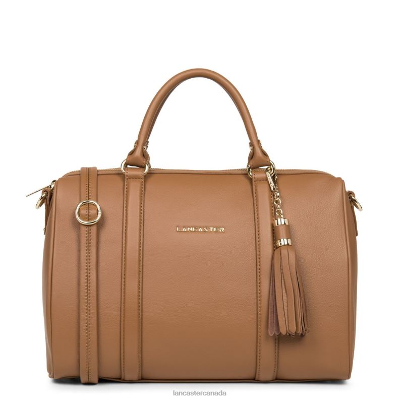 Women Large Duffle Bag Mademoiselle Ana 4J6H3015 Bag Camel Lancaster Paris