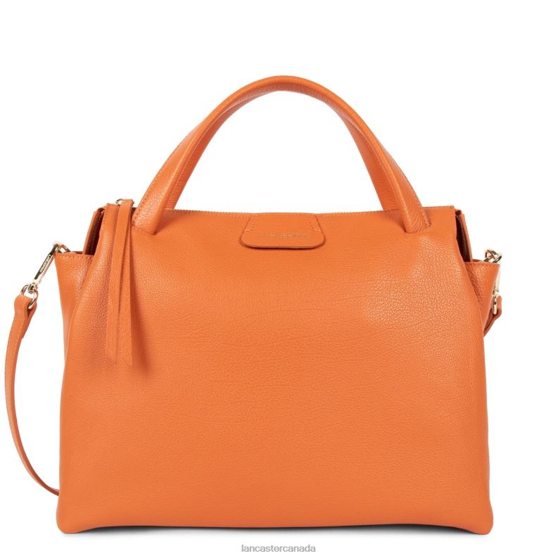 Women Large Handbag Dune 4J6H2611 Bag Orange Lancaster Paris