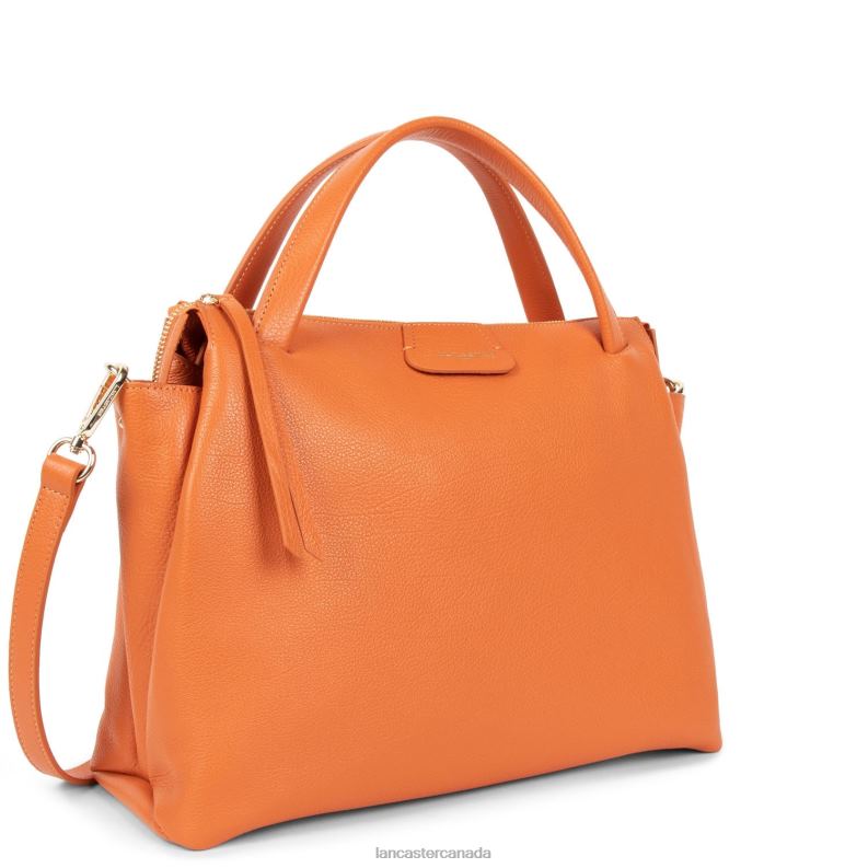 Women Large Handbag Dune 4J6H2611 Bag Orange Lancaster Paris
