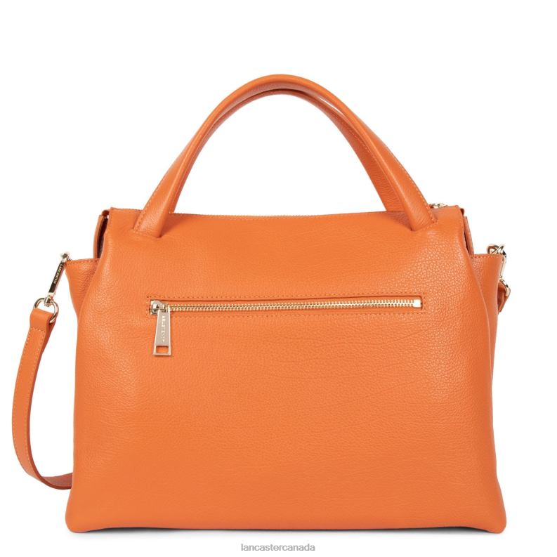 Women Large Handbag Dune 4J6H2611 Bag Orange Lancaster Paris