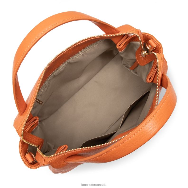 Women Large Handbag Dune 4J6H2611 Bag Orange Lancaster Paris