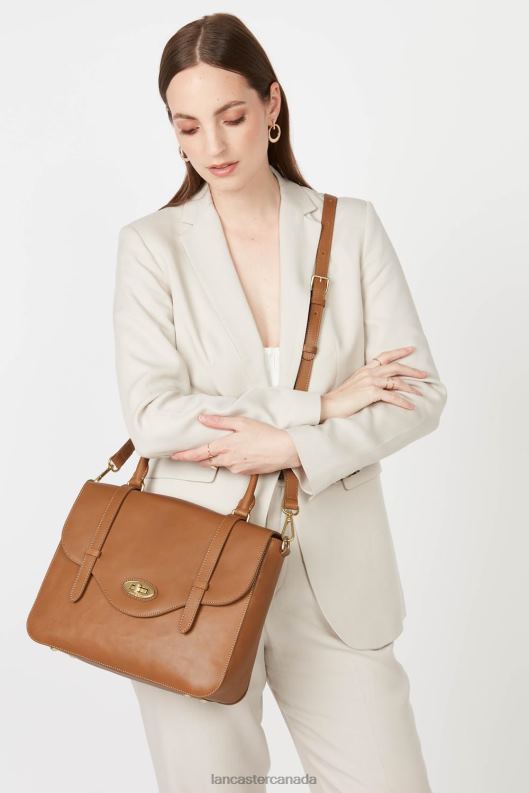 Women Large Handbag Legende 4J6H2876 Bag Camel Lancaster Paris