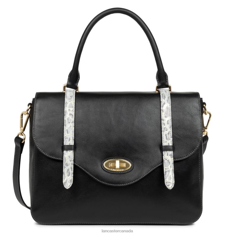 Women Large Handbag Legende 4J6H2877 Bag Noir Python Lancaster Paris