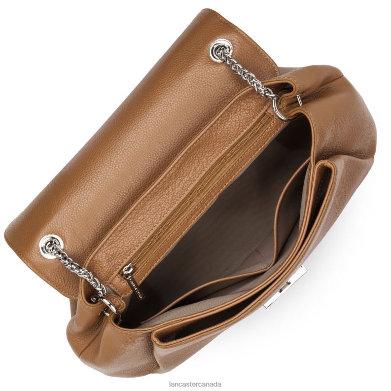 Women Large Handbag Pia 4J6H2672 Bag Camel Lancaster Paris
