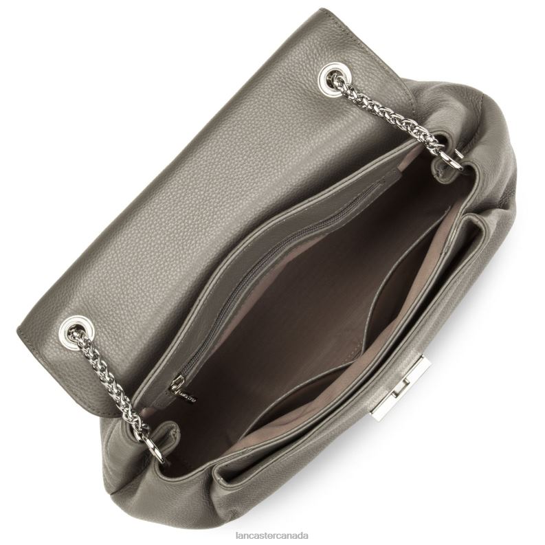 Women Large Handbag Pia 4J6H2675 Bag Gris Lancaster Paris