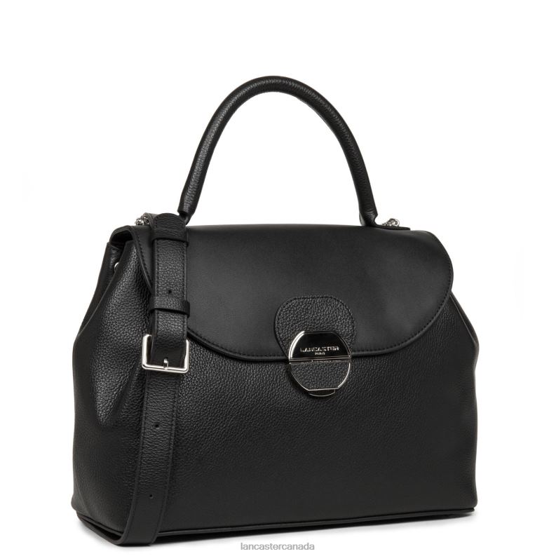 Women Large Handbag Pia 4J6H2676 Bag Noir Lancaster Paris
