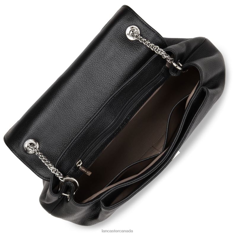 Women Large Handbag Pia 4J6H2676 Bag Noir Lancaster Paris