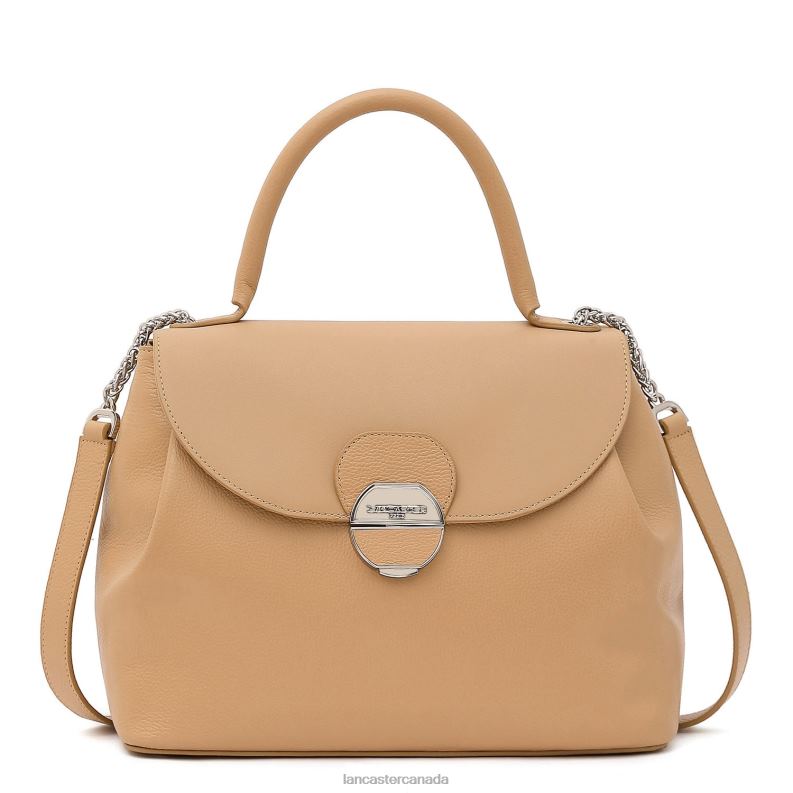 Women Large Handbag Pia 4J6H2680 Bag Naturel Lancaster Paris