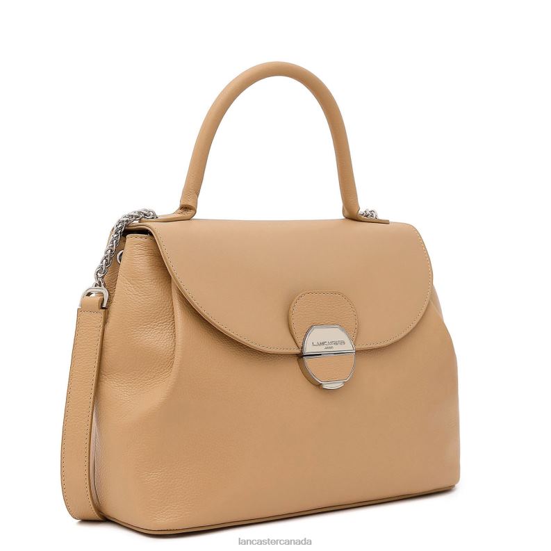 Women Large Handbag Pia 4J6H2680 Bag Naturel Lancaster Paris
