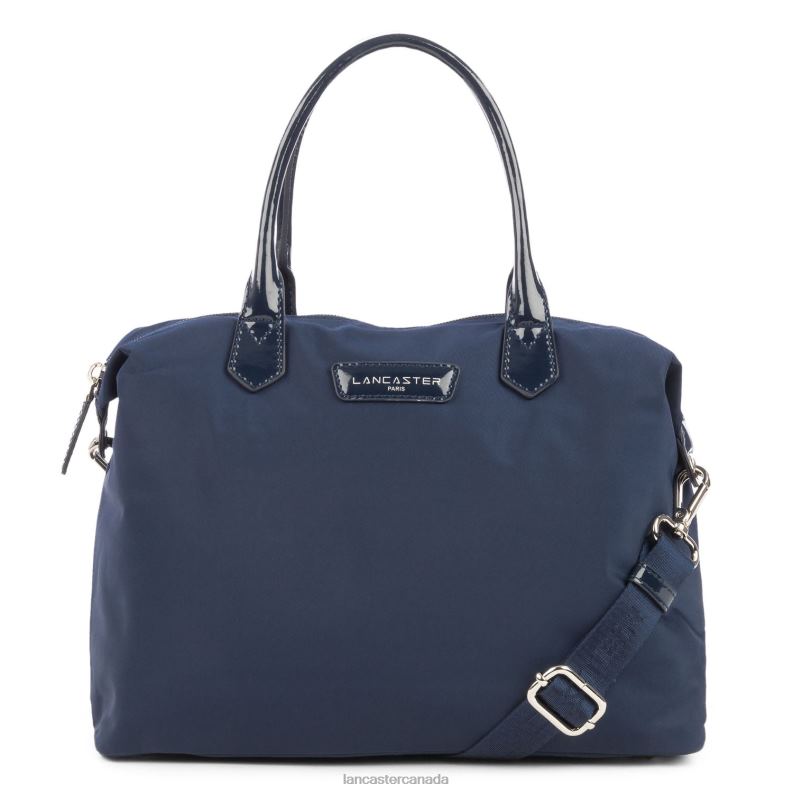 Women M Handbag Basic Verni 4J6H3049 Bag Bleu Fonce Lancaster Paris