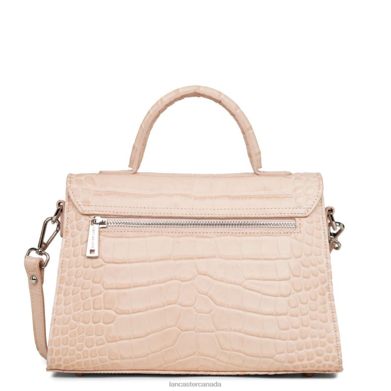 Women M Handbag Exotic Lezard & Croco Fr 4J6H2471 Bag Poudre Lancaster Paris