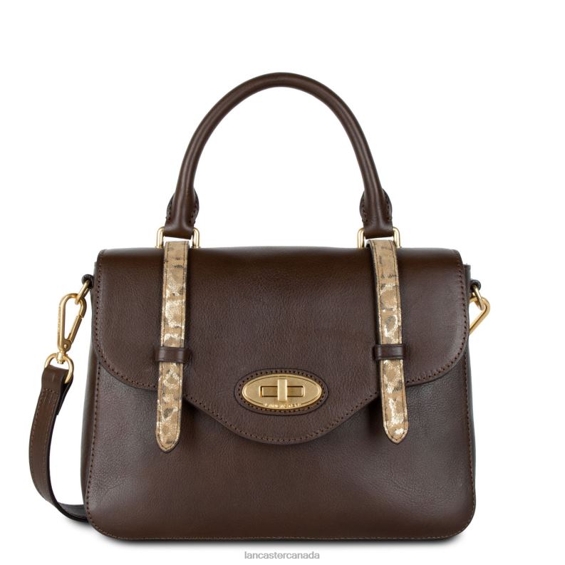 Women M Handbag Legende 4J6H2873 Bag Marron Python Lancaster Paris
