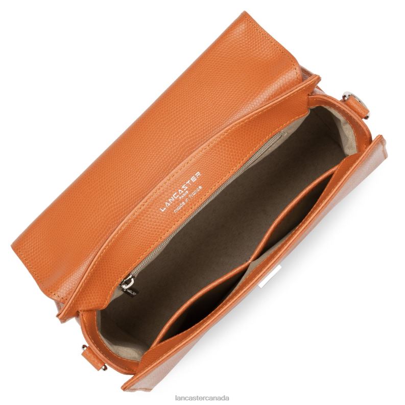 Women M Handbag Lucertola 4J6H3484 Bag Orange Lancaster Paris