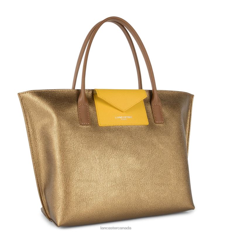 Women M Handbag Maya 4J6H2809 Bag Bronze-Jaune-Camel Lancaster Paris