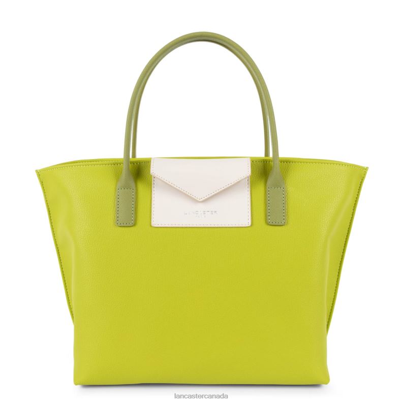 Women M Handbag Maya 4J6H2816 Bag Celeri-Ecru-Pistache Lancaster Paris