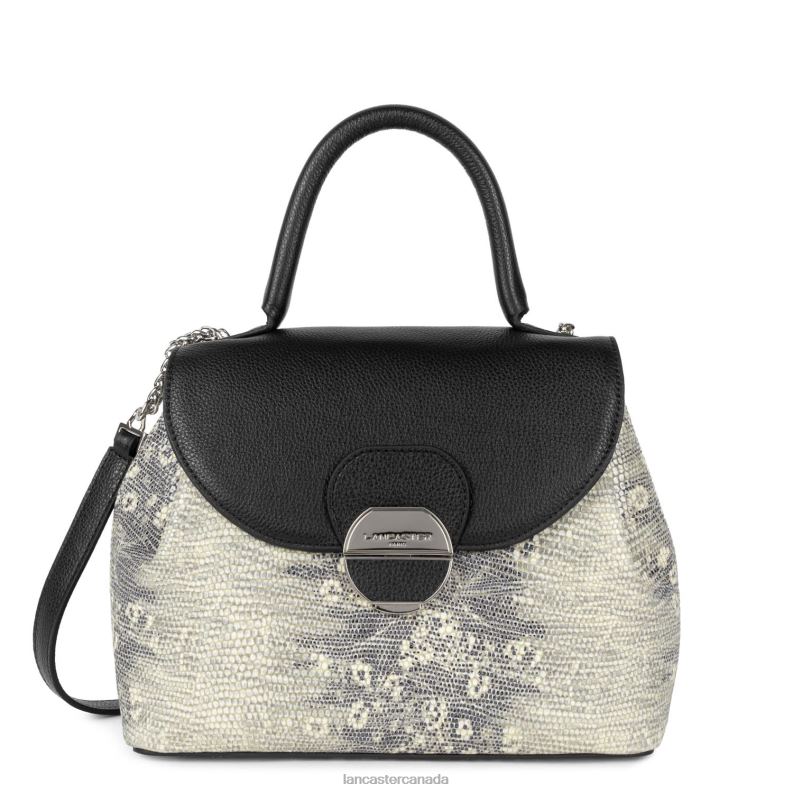 Women M Handbag Pia 4J6H2638 Bag Noir Iguane Lancaster Paris