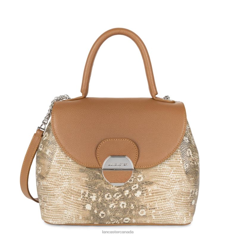Women M Handbag Pia 4J6H2639 Bag Camel Iguane Lancaster Paris