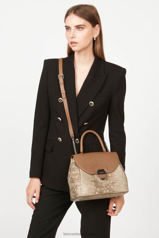 Women M Handbag Pia 4J6H2639 Bag Camel Iguane Lancaster Paris