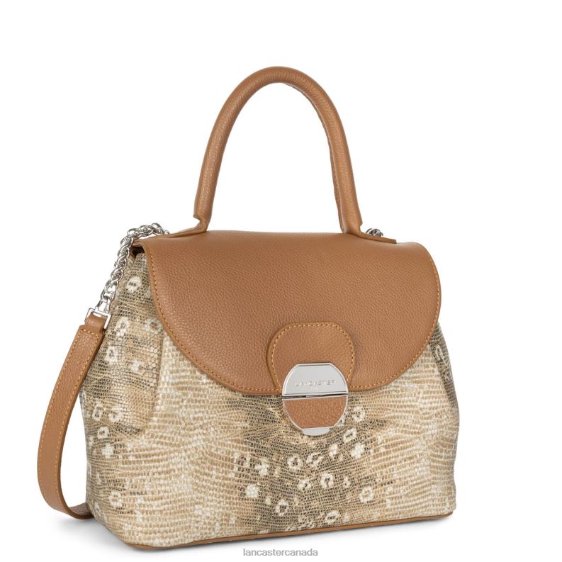 Women M Handbag Pia 4J6H2639 Bag Camel Iguane Lancaster Paris