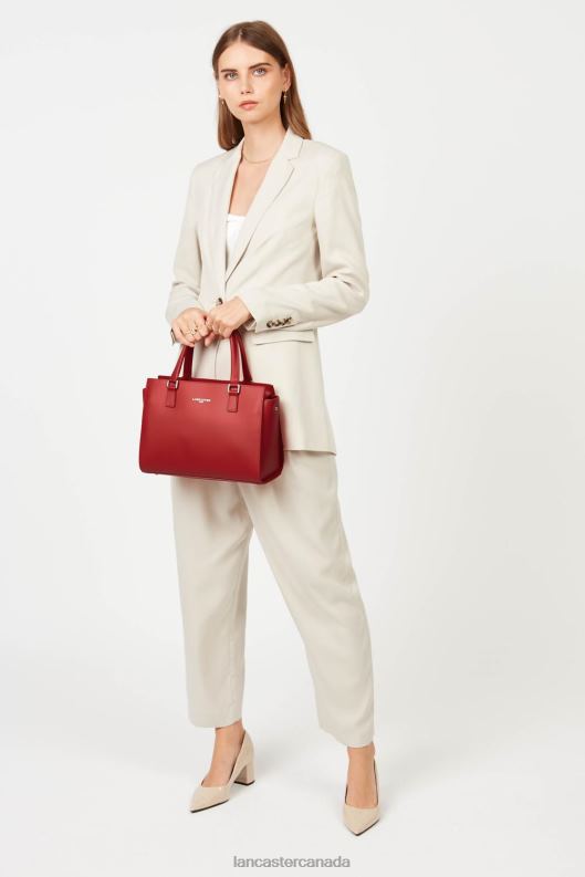 Women M Handbag Smooth 4J6H782 Bag Rouge Lancaster Paris