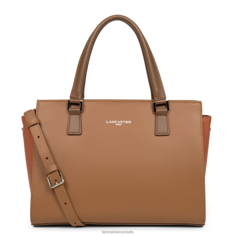Women M Handbag Smooth 4J6H793 Bag Camel-Potiron-Vison Lancaster Paris