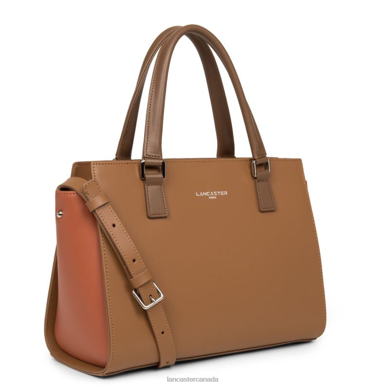 Women M Handbag Smooth 4J6H793 Bag Camel-Potiron-Vison Lancaster Paris